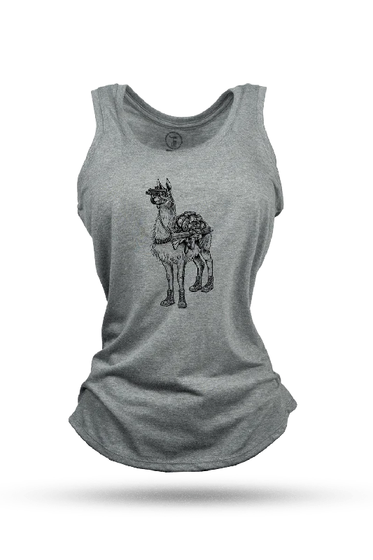 Women's Racerback Tank - Freedom Llama