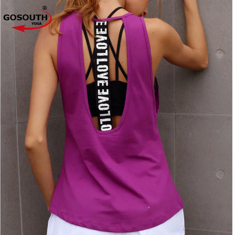 Women's Yoga Tank top  Sleeveless Running Gym Fitness