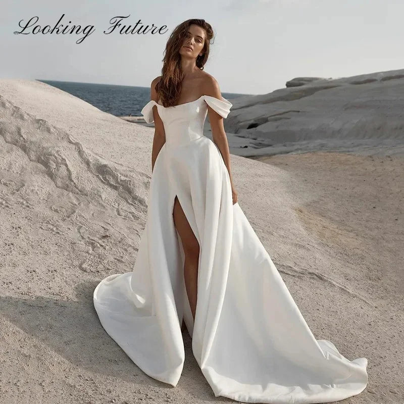 Wedding Dresses For Woman 2024 Strapless Off The Shoulder