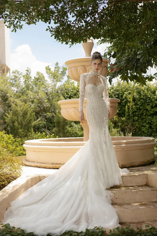 Fit and Flare Wedding Dress (#LIZA)