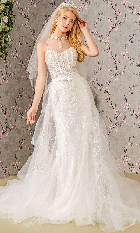 GLS by Gloria Bridal GL3425 - Ribbon Embroidery Wedding Dress