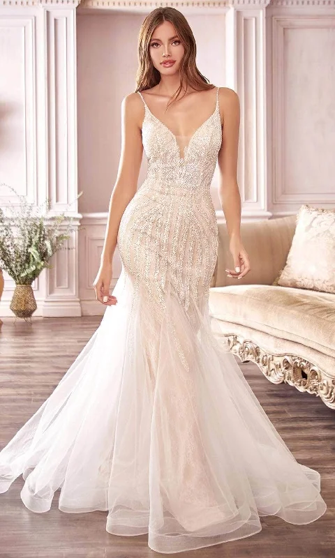 Ladivine CDS401 - Beaded Mermaid Wedding Dress