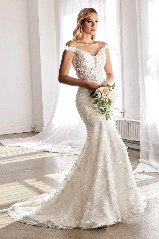 Ladivine TY01 - Floral Mermaid Wedding Dress