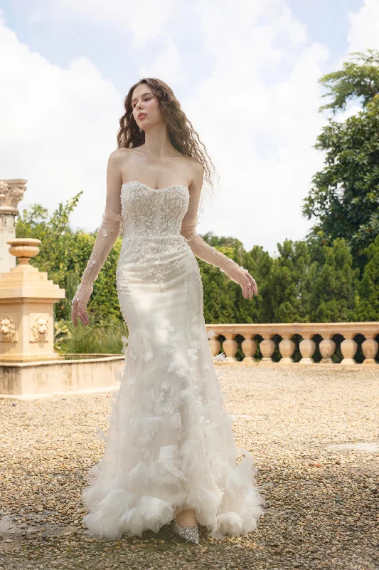 Mermaid Wedding Gown with Beaded Lace (#GALI)