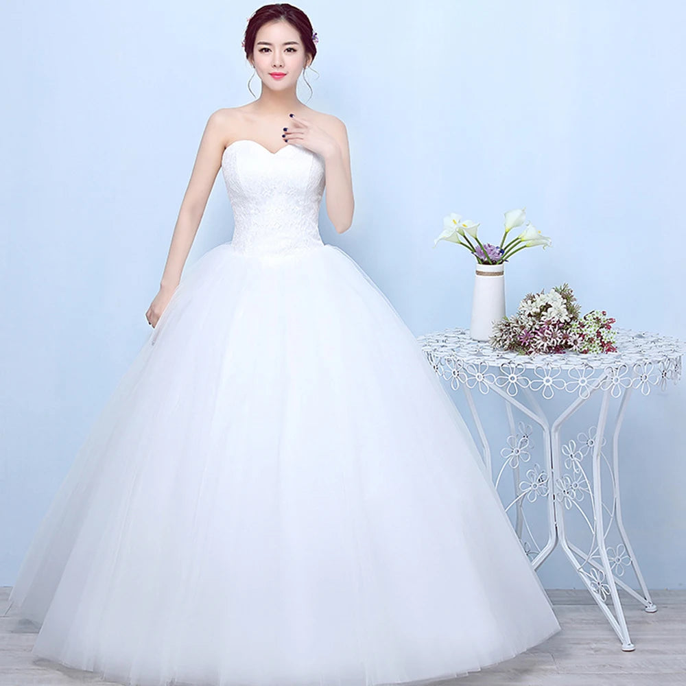 Ball Gown Women Wedding Dresses Tulle Bridal Gowns Formal Occasion